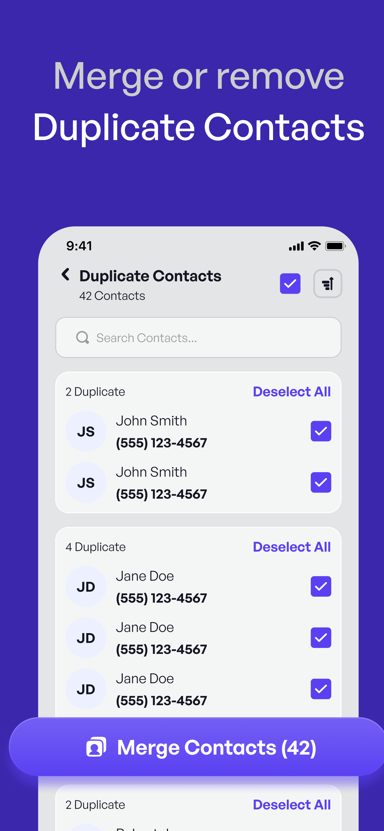 Contact Backup - Export and Merge Contacts