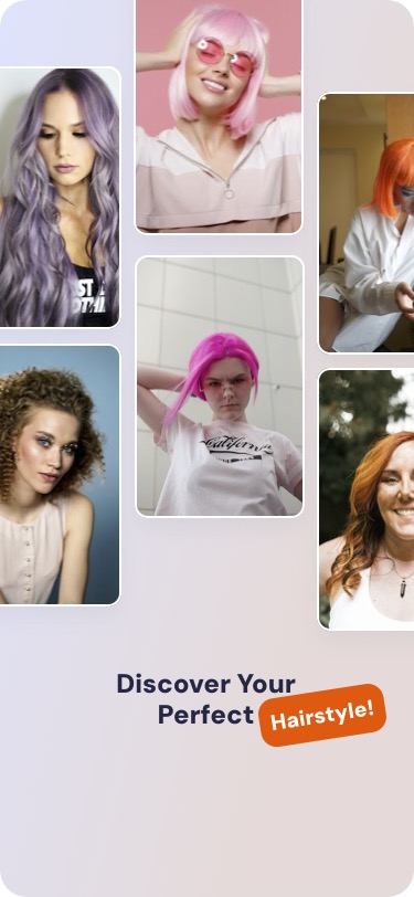 Hair Color and Style Changer - Home Screen
