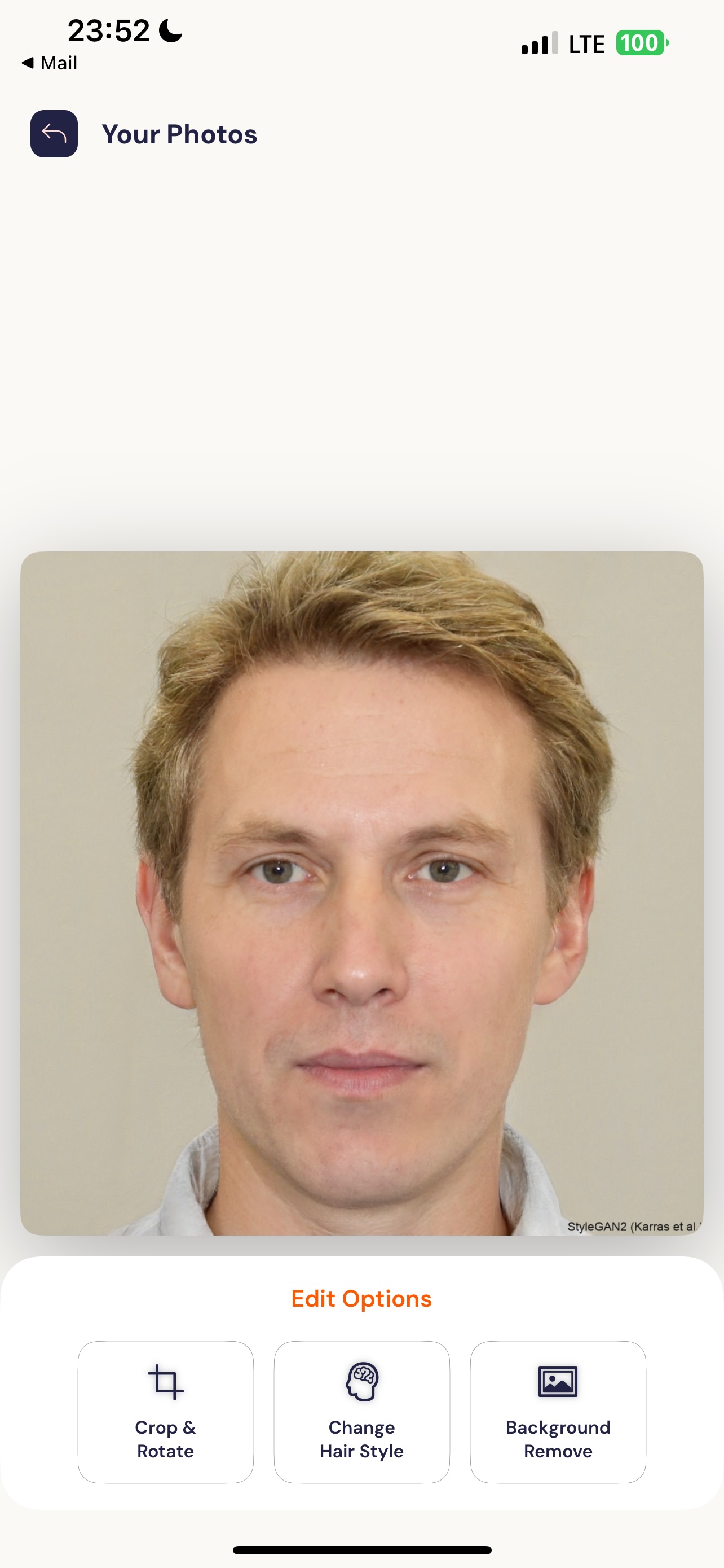 Hair Color and Style Changer - Hair Style Selection